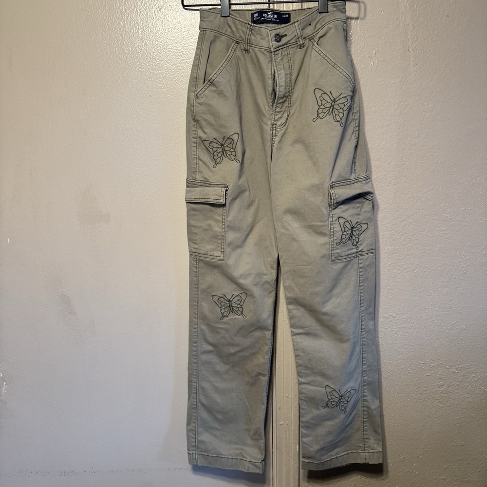 Hollister Cadet Kelly Hilary Duff Core Cargo Pants Embroidered 000S / 23R